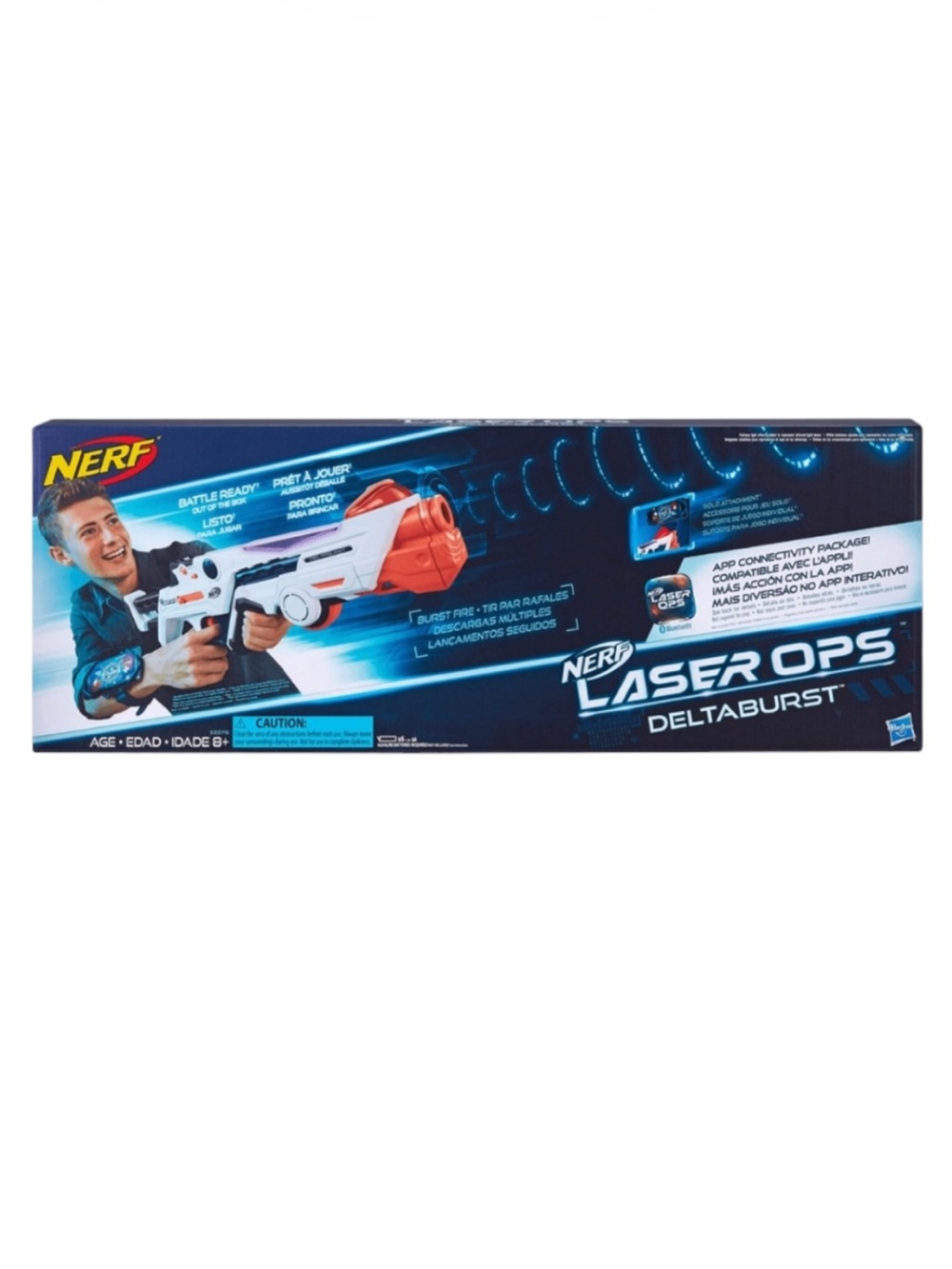 NIB NERF-Laser Ops Deltaburst Blaster Electronic Laser Game w Blaster & Armband